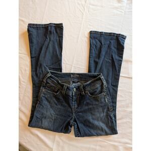 Silver Jeans Women's Bootleg Leg Jeans - Dark Blue